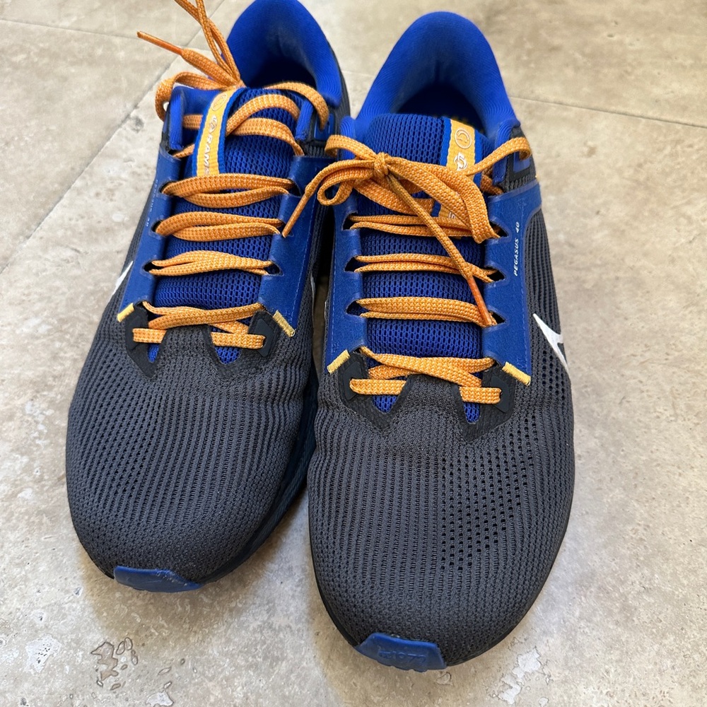 Nike Pegasus 40 NFL Los Angeles Rams Size 10.5 Men Running Black Blue DZ5958-001